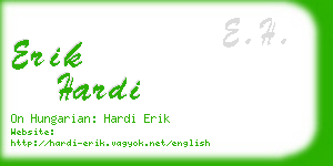 erik hardi business card